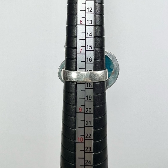 Blue Solar Quartz 925 Ring size 8 - Picture 3 of 7